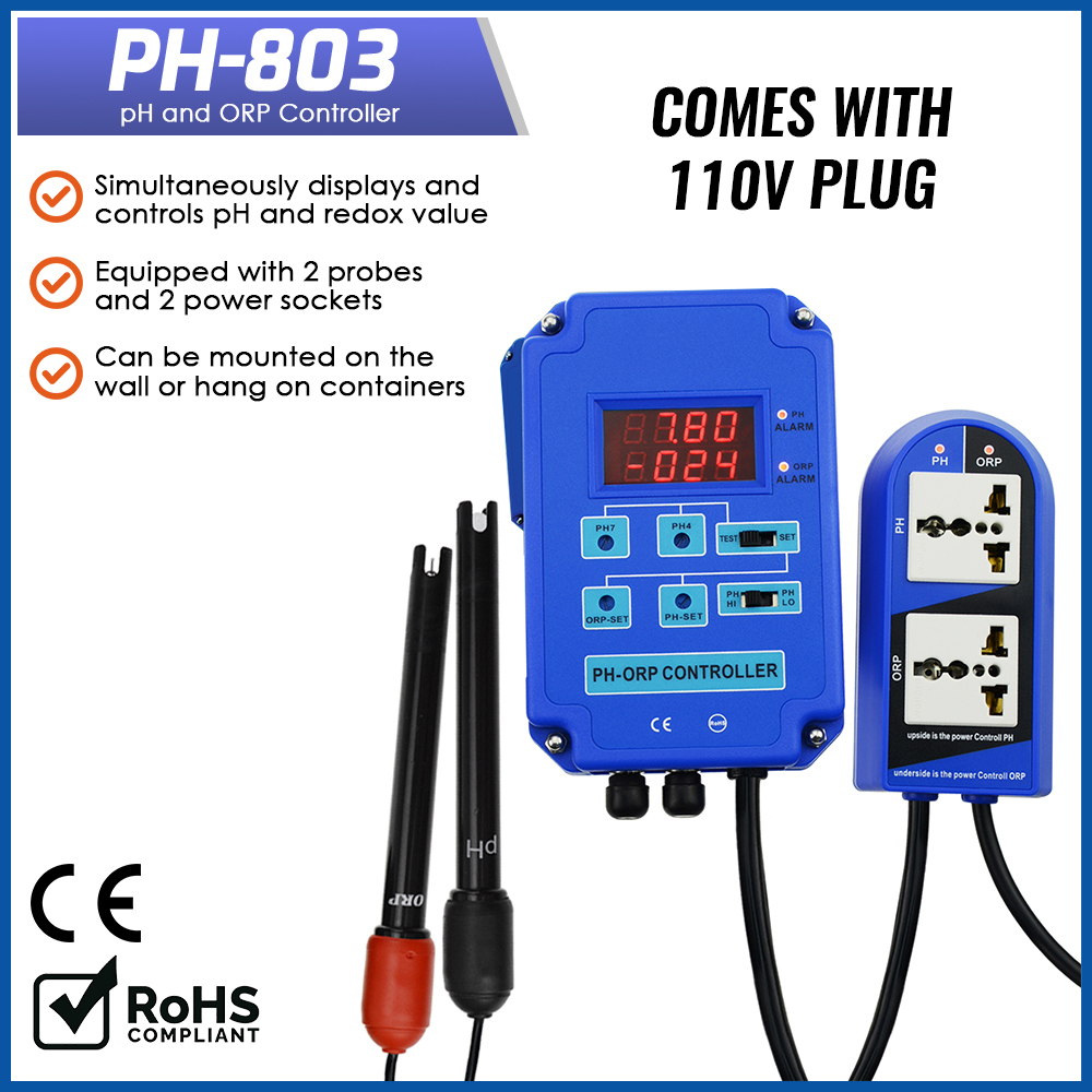 Planted Aquarium Ph - Monitor Pengontrol Digital pH ORP Redox