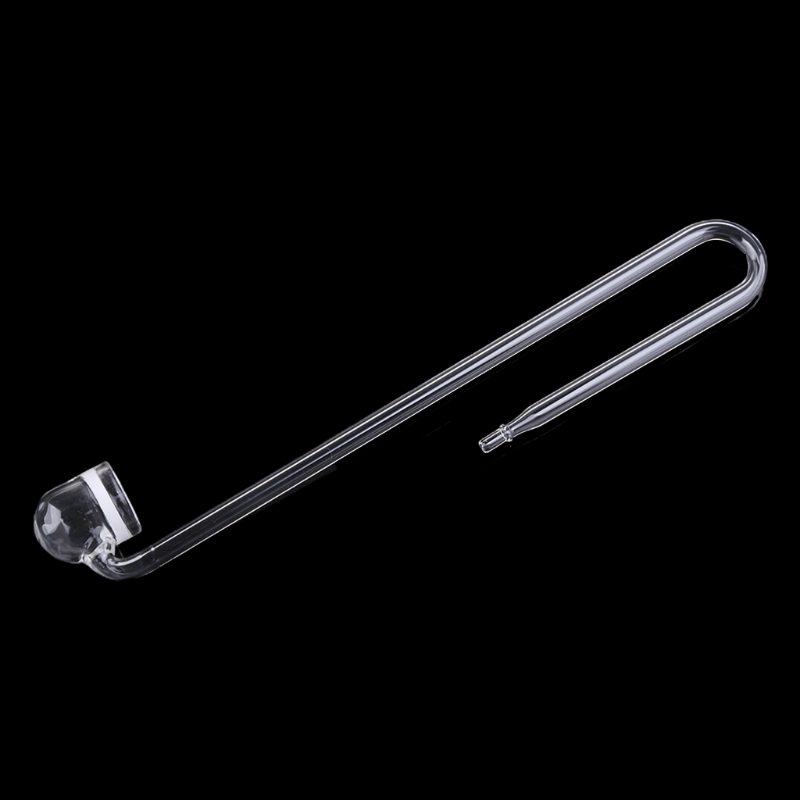 Glass Co2 Drop Checker - Kaca CO2 Diffuser Transparan Penyemprot U-bentuk
