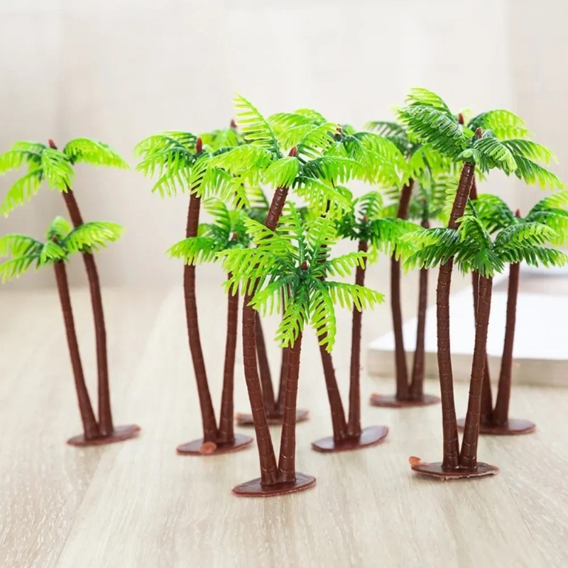 Aquarium Planted Tree - 10/20/30/40/50 Buah Dekorasi Pohon Kelapa Miniatur