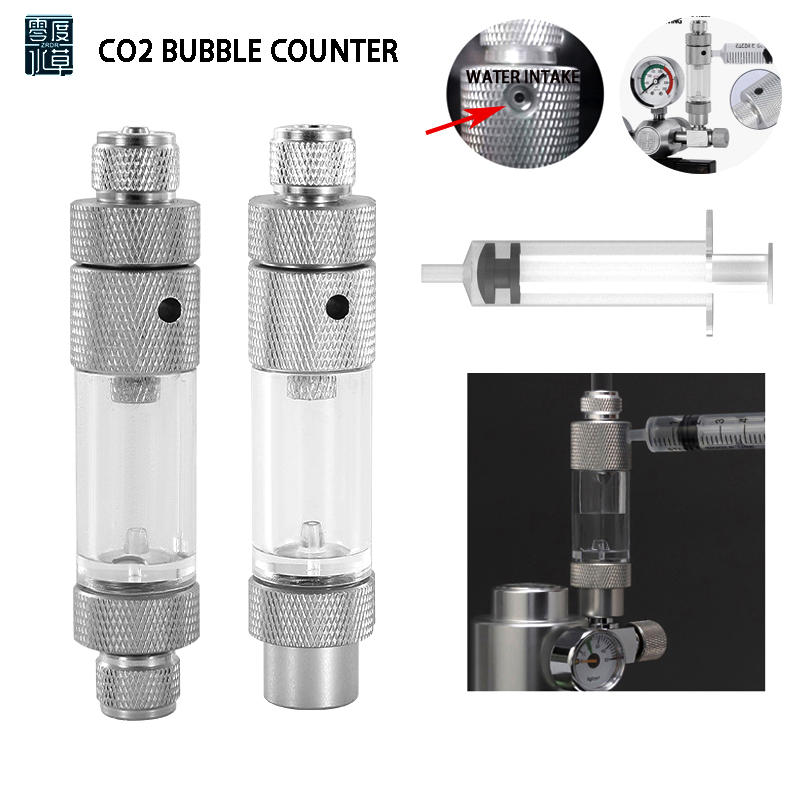 Glass Co2 Drop Checker - Pengukur Gelembung CO2 Akuarium Versi Injeksi