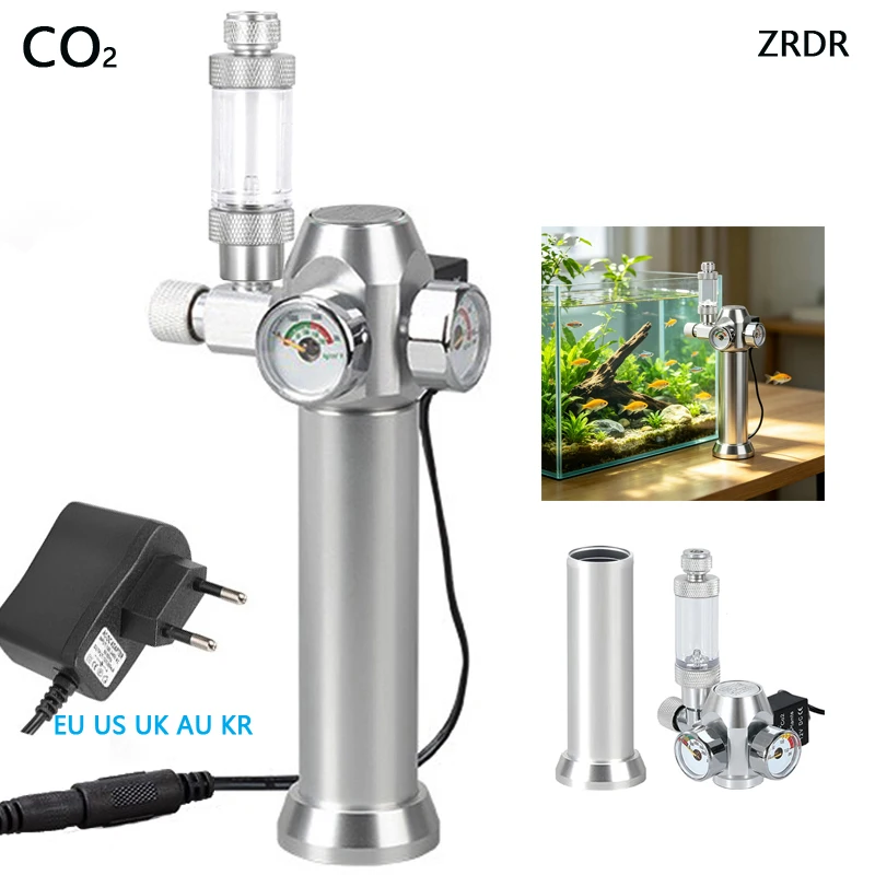 Glass Co2 Drop Checker - Katup Solenoid Regulator CO2 Akuarium Penghitung