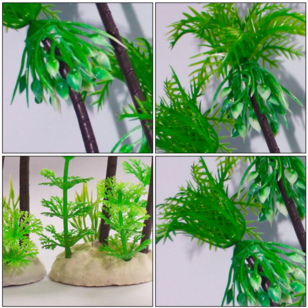 Aquarium Planted Tree - 1Pcs Pohon Kelapa Buatan Dekorasi Akuarium