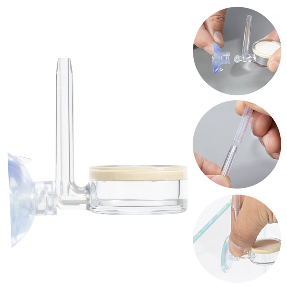 Glass Co2 Drop Checker - 1 Buah Diffuser untuk Tanaman Akuarium,
