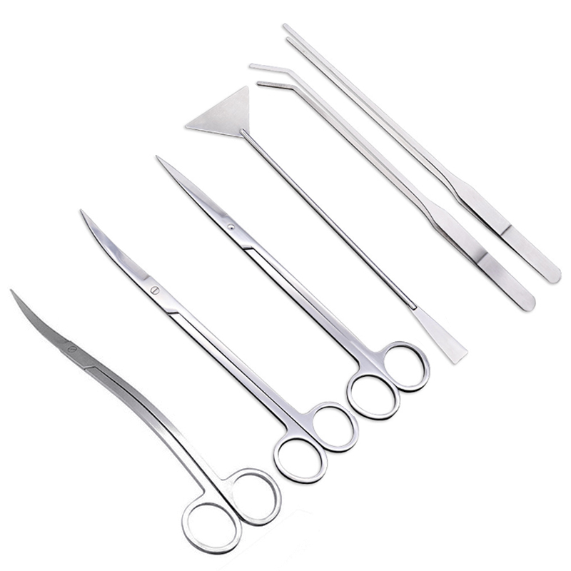 Planted Aquarium Tool Kit - Pinset gunting akuarium Stainless, alat pembersih