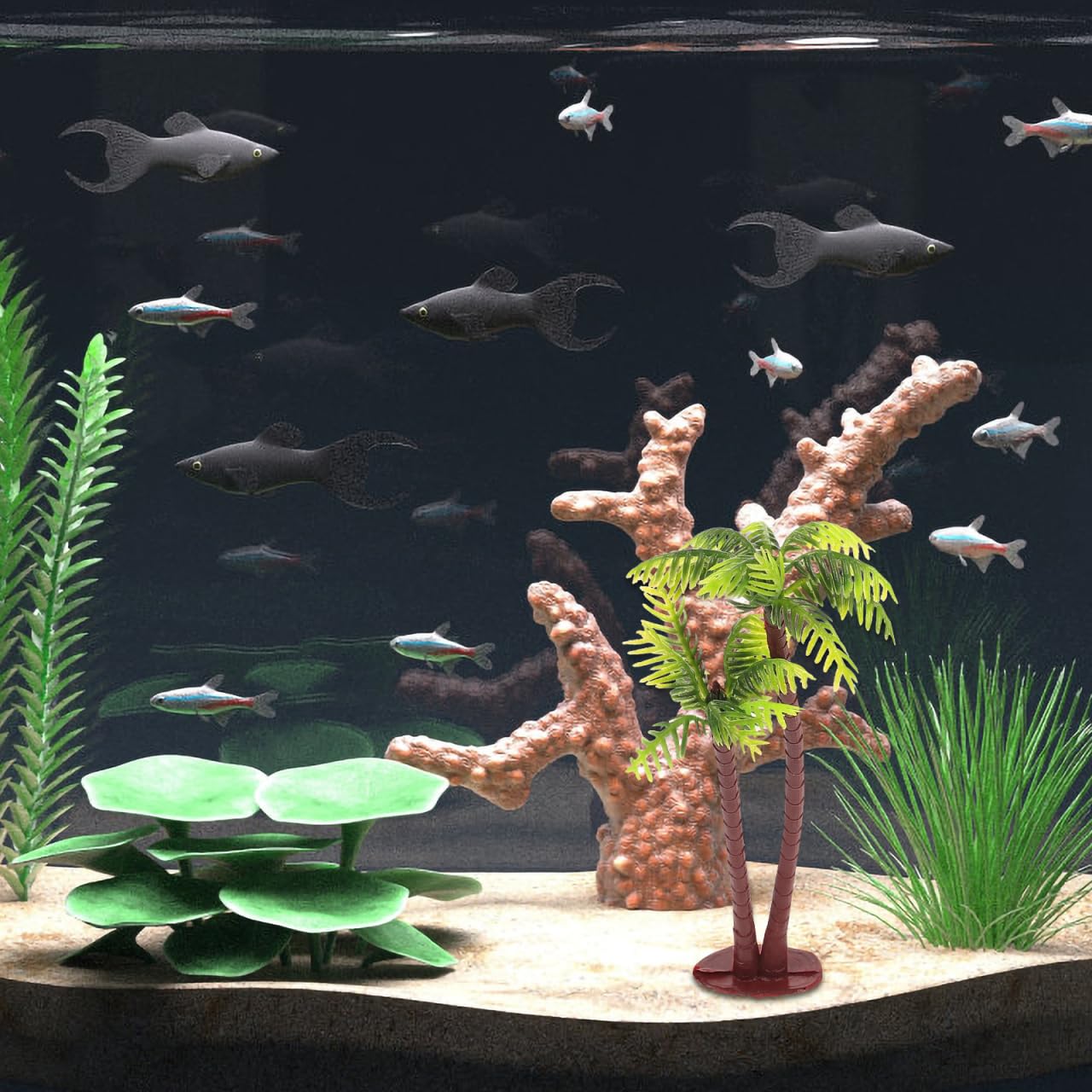 10/20/30/40/50 Buah Dekorasi P - Aquarium Planted Tree ulasan dan harga