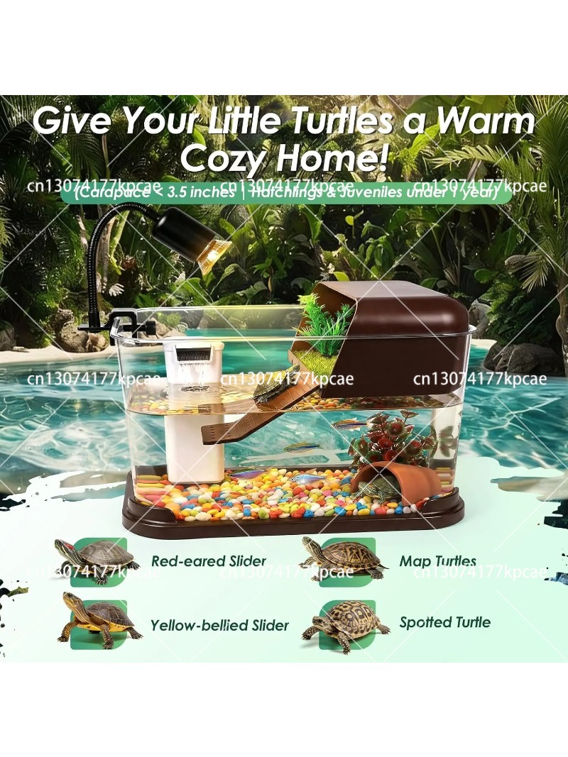 Kit Akuarium Turtle Tank PC de - Planted Aquarium Starter Kit ulasan dan harga