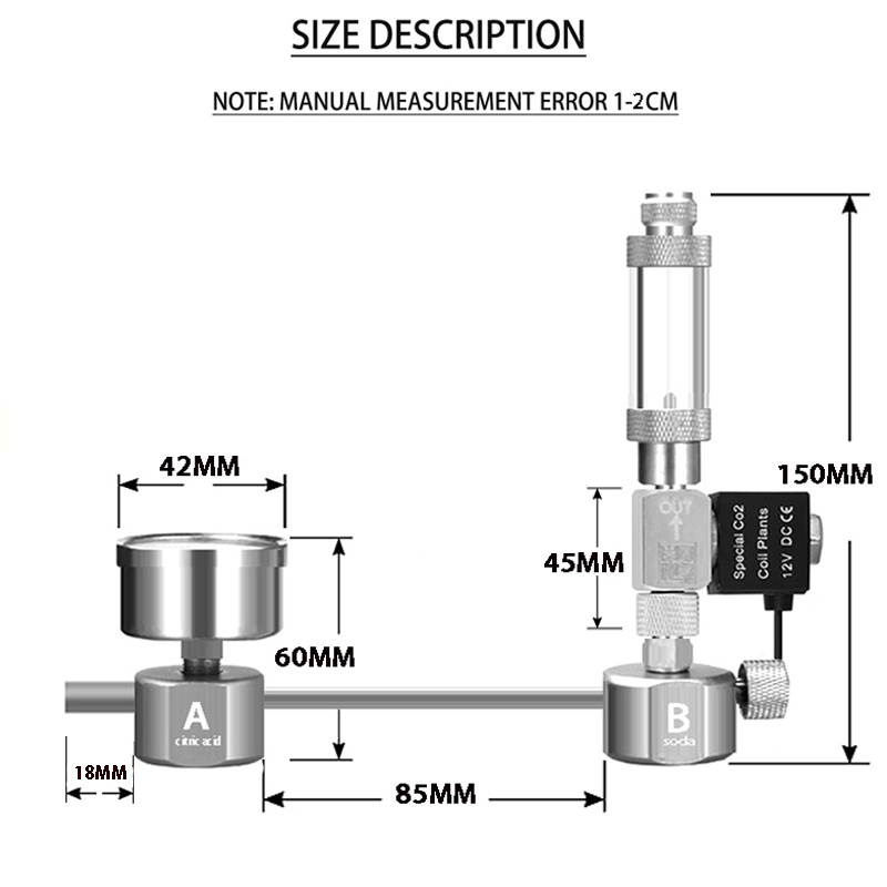 Kit Sistem Generator CO2 DIY u - Glass Co2 Drop Checker ulasan dan harga