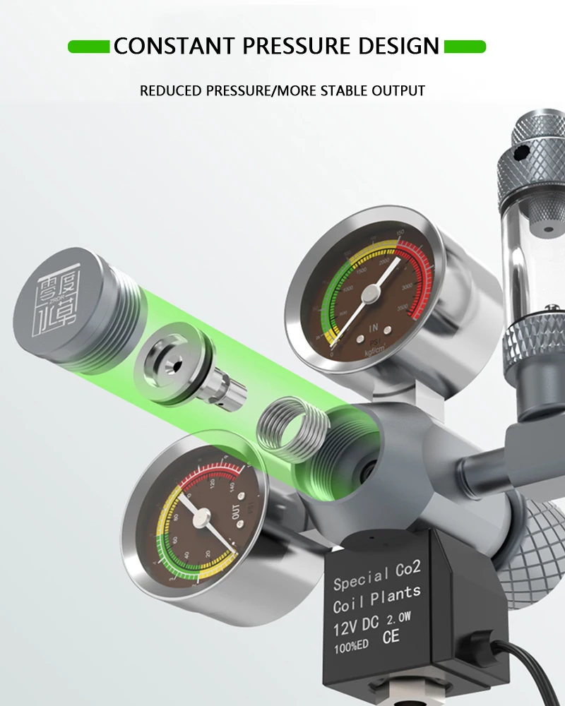 Regulator CO2 Akuarium ZRDR Ka - Glass Co2 Drop Checker ulasan dan harga