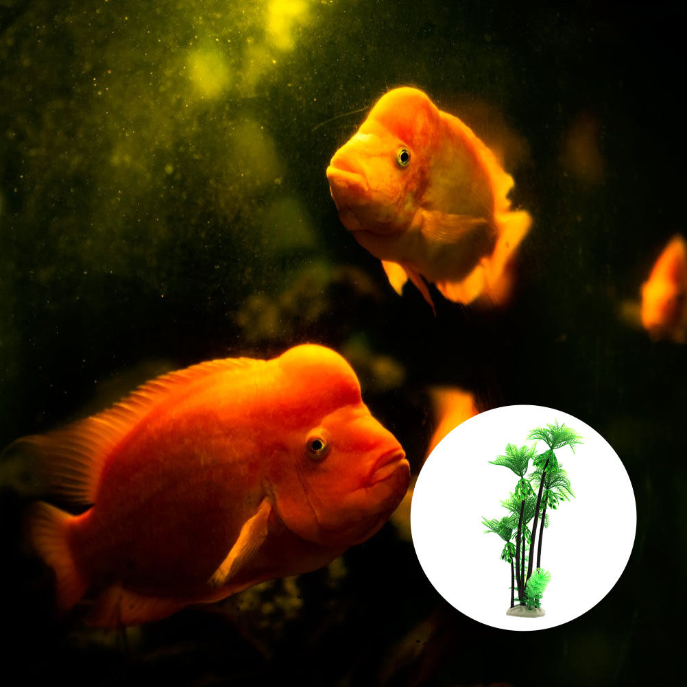 1Pcs Pohon Kelapa Buatan Dekor - Aquarium Planted Tree ulasan dan harga