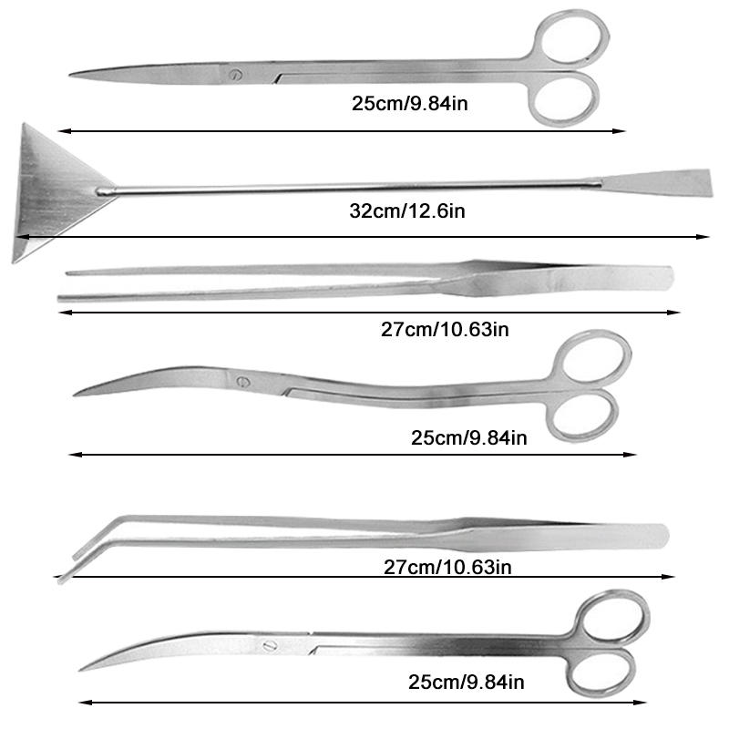 Gunting Akuarium Alat Penjepit - Planted Aquarium Tool Kit ulasan dan harga