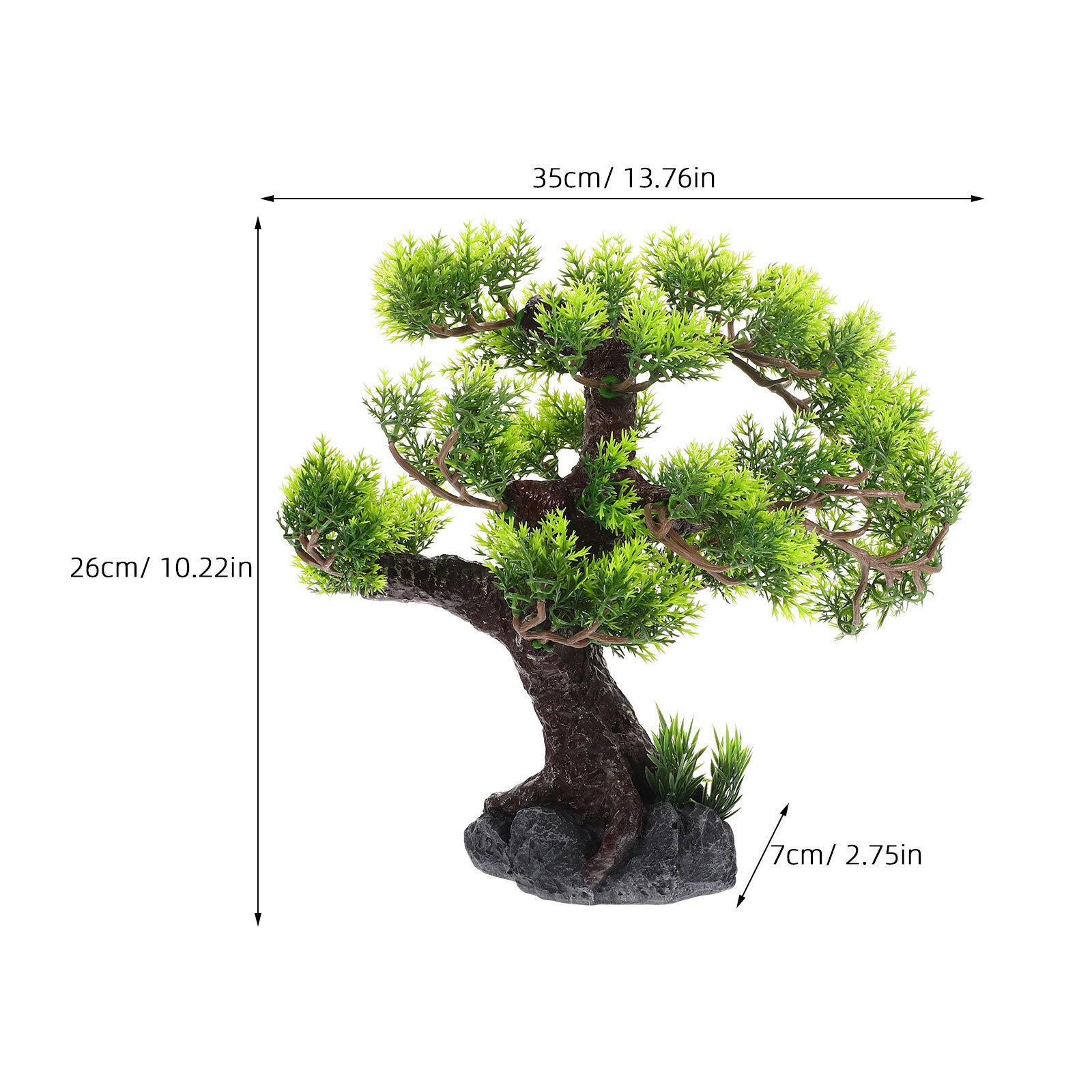Dekorasi Pohon Akuarium Resin, - Aquarium Planted Tree ulasan dan harga
