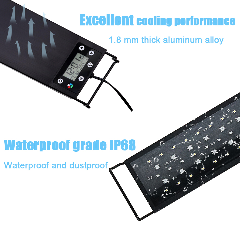 Lampu LED Spektrum Penuh 24/7  - Planted Aquarium Pendant Light ulasan dan harga