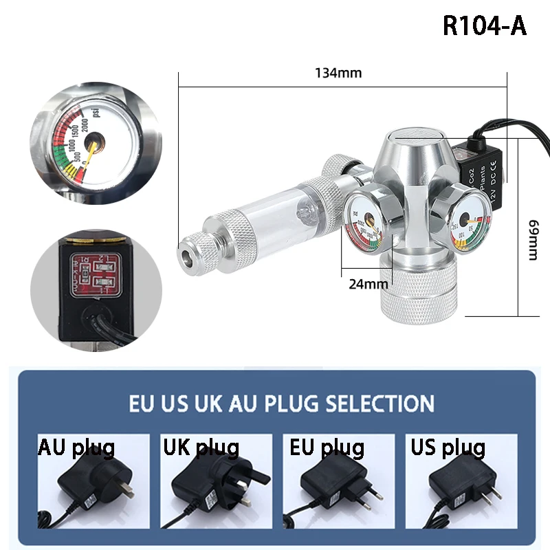 Katup Elektromagnetik Pengatur - Glass Co2 Drop Checker ulasan dan harga