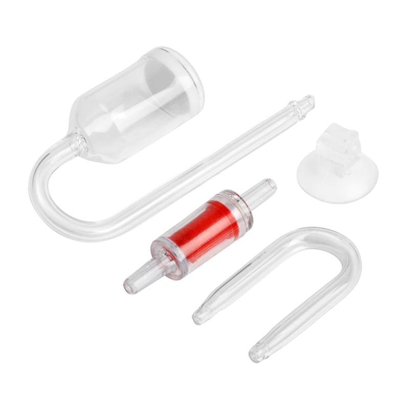 4 buah Set CO2 DIY Diffuser, u - Glass Co2 Drop Checker ulasan dan harga